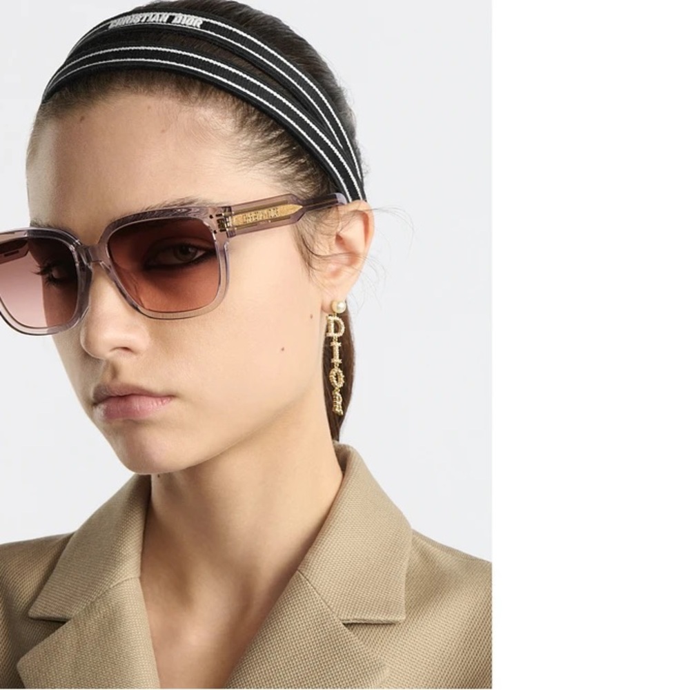 Christian Dior DiorSignature S7F Sunglasses Pink/Gold with Brown Gradient Lens